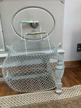 Vintage Mesh Collapsible Basket